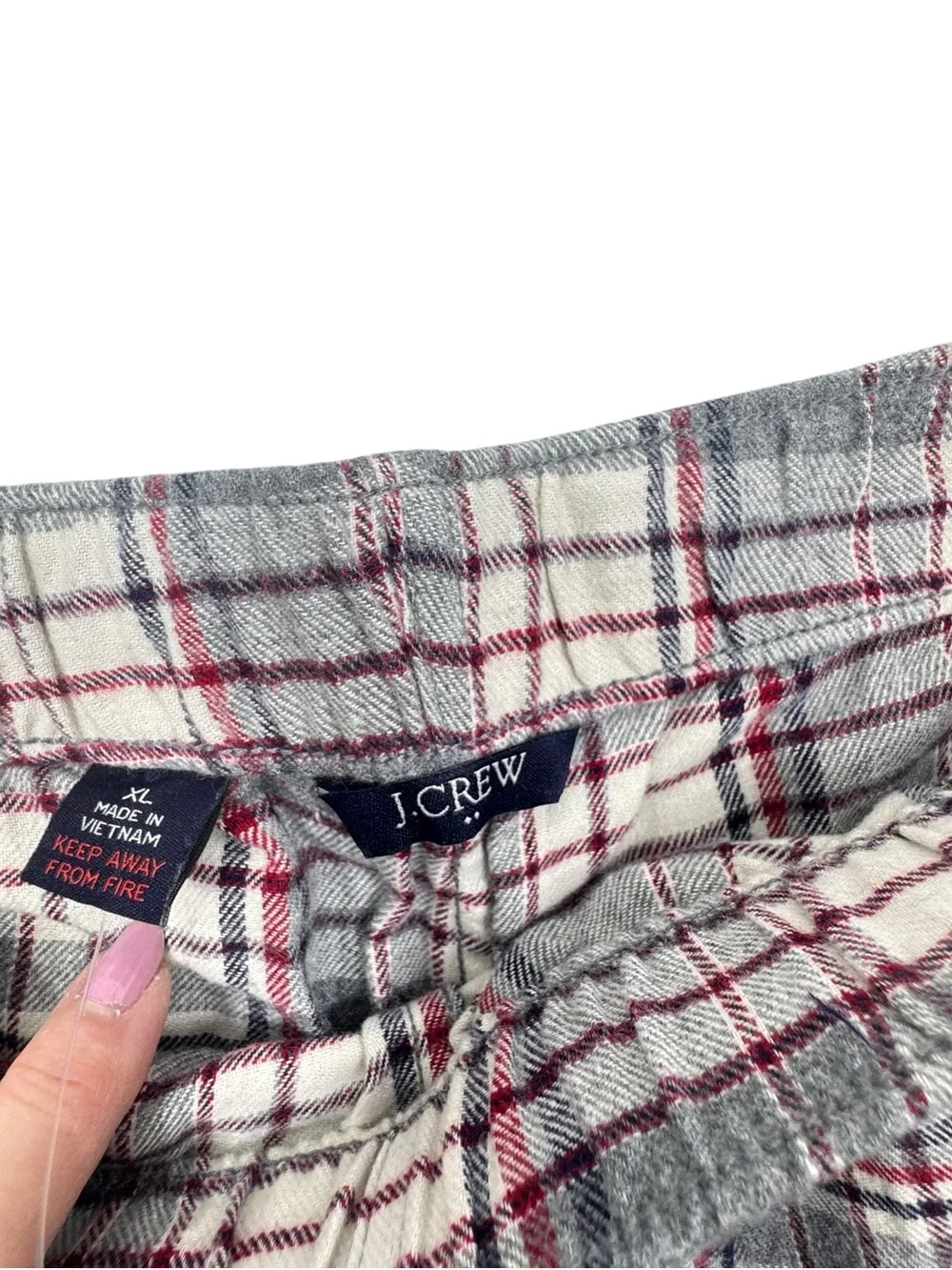 NWT J.CREW Mens Plaid Flannel PJ Pants Size XL